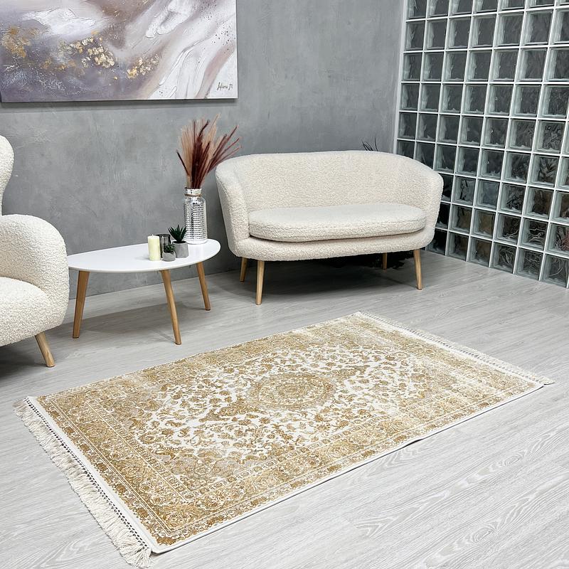 Килим з бамбукової нитки Heritex Imperia Золотий 1769