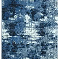 Килим фризе з невисоким ворсом Macio Gray/Blue 02619A