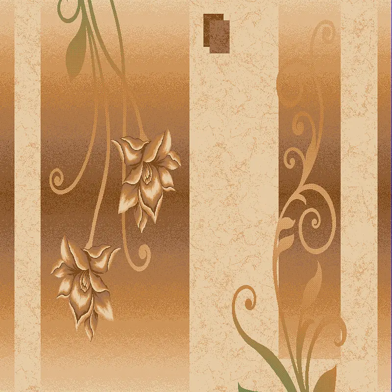 Килим високощільний з художественной стрижкой Elara Cream 5789D