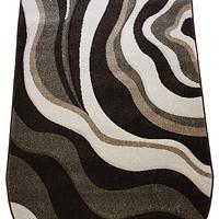 Килим з художньою стрижкою Tropica DARK BROWN 8562C