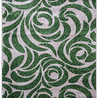 Килим фризе з невисоким ворсом Macio Green\Beige 02575A