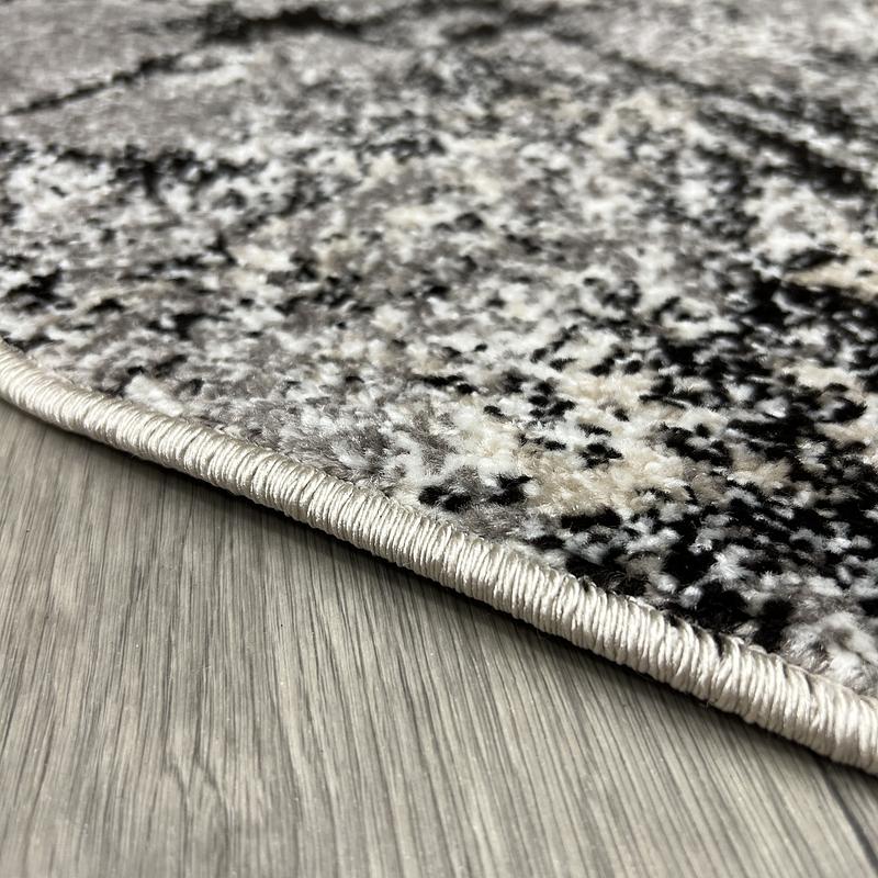 Килим фризе з невисоким ворсом Lumis Gray/Beige 02624B