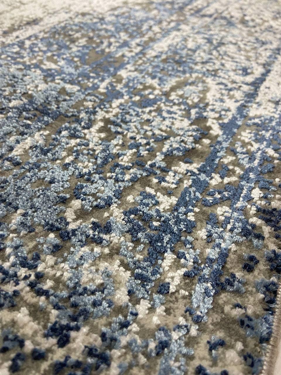 Бамбуковий килим Heritex Heritage Сірий з синім B169E