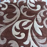 Килим з художньою стрижкою Curlex BROWN 4397A