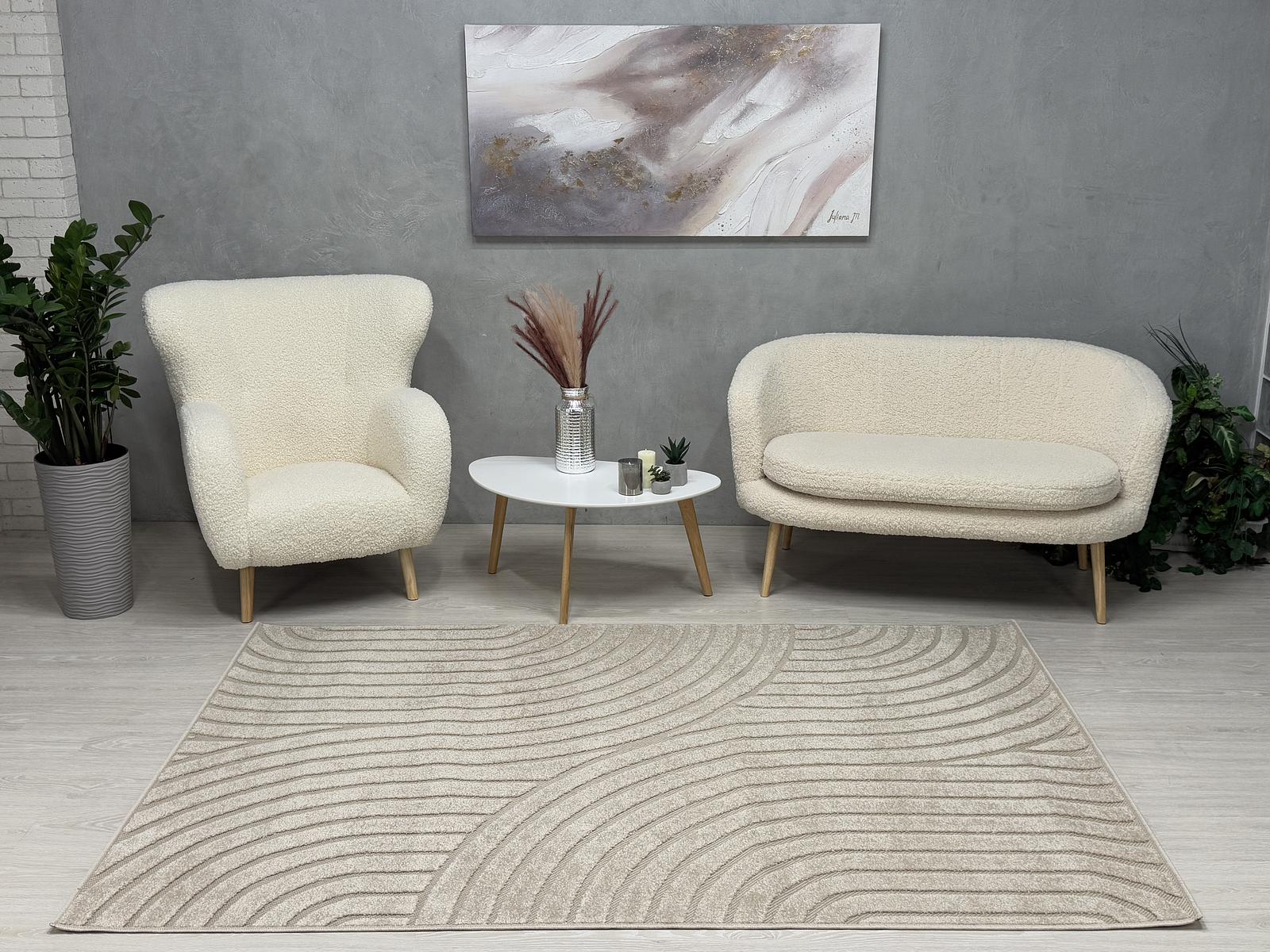 Килим у скандинавському стиле Filira Nord Бежевий 38025/202 BEIGE