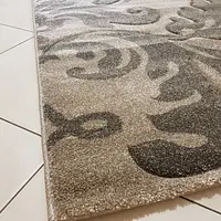 Килим з художньою стрижкою Tropica beige C586A