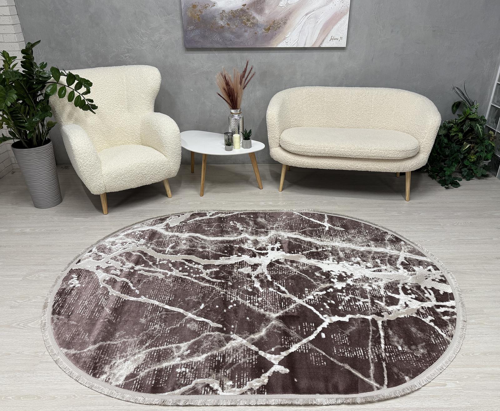 Килим з невисоким ворсом Vortex Коричневий 4640A A.KAHVE / KAHVE