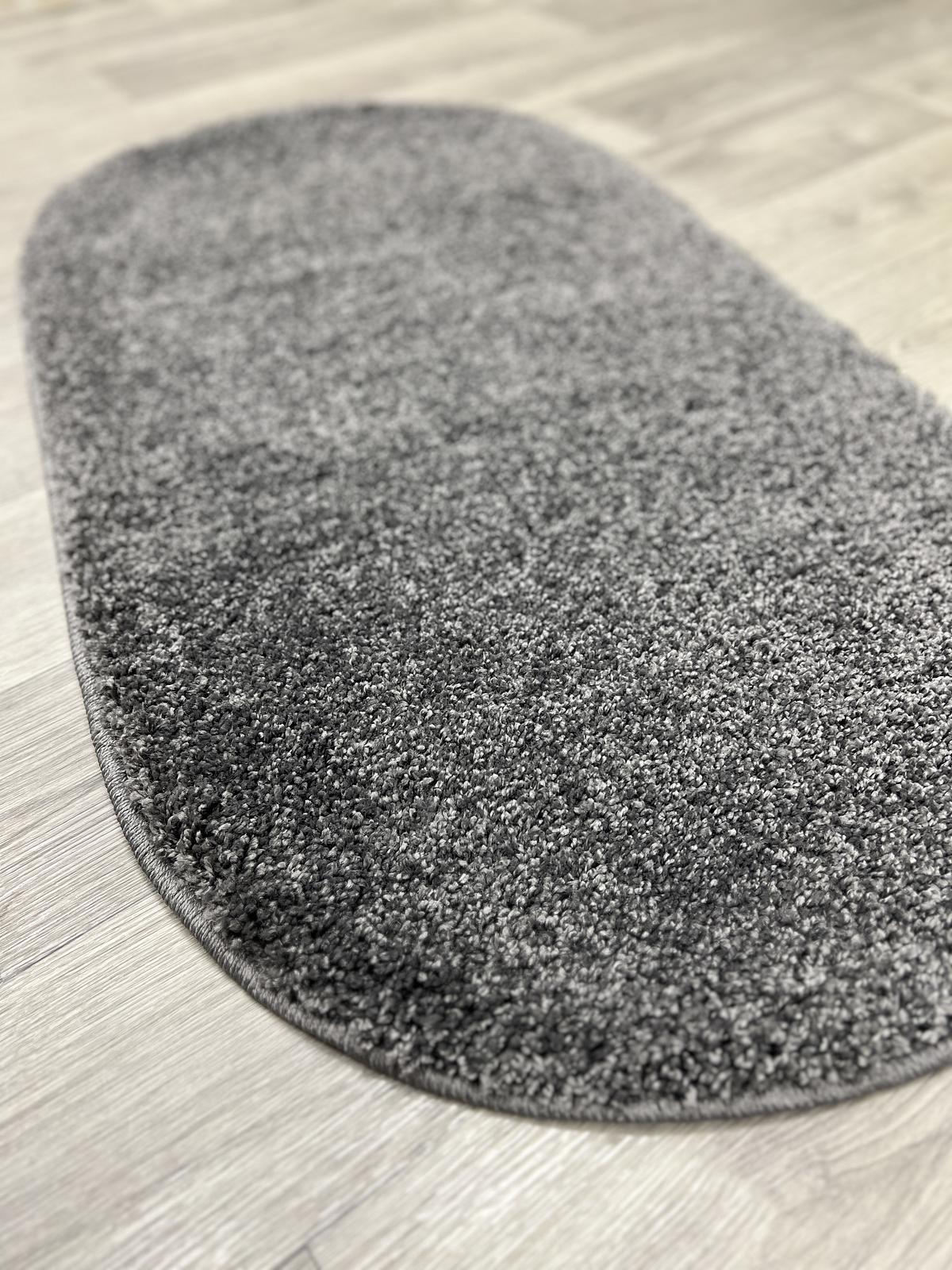 Пухнастий килим Plumeria dark gray 12500/60
