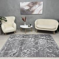 Килим з невисоким ворсом Vortex Сірий 4640A KEMİK / A.GRI