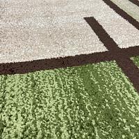 Килим фризе з невисоким ворсом Macio Beige\Green 02239A