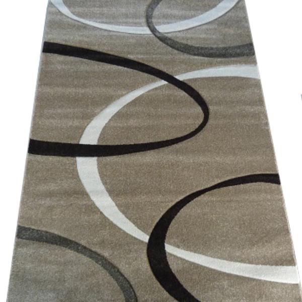 Килим з художньою стрижкою Tropica beige D508B