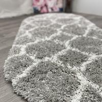 Пухнастий килим Quietis Gray P543A