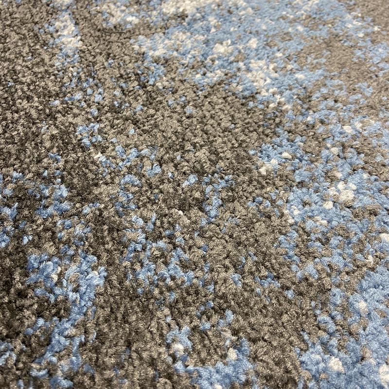 Килим фризе з невисоким ворсом Macio Gray/Blue 02619A