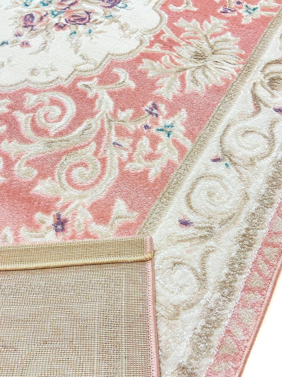 Класичний килим Flora PINK / PINK P659B