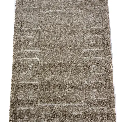Ворсистий килимок Plush Loop beige A361D