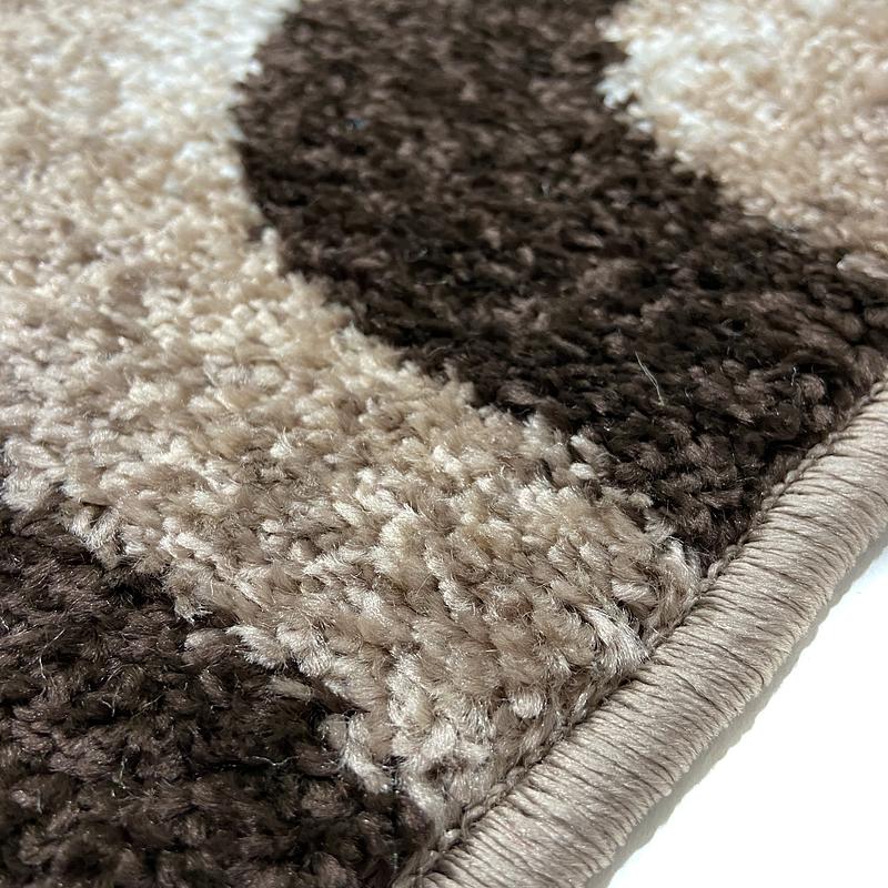 Килим фризе з невисоким ворсом Macio Beige 02574D