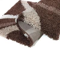 Пухнастий килим Plumis Lux DARK BROWN 7368A