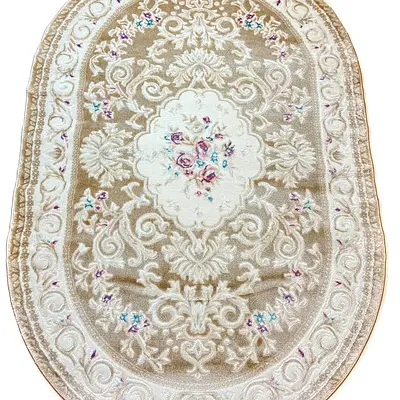 Класичний килим Flora Бежевий P659B