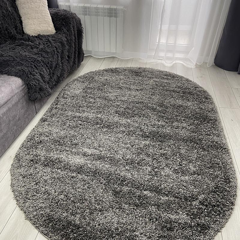 Пухнастий килим Plumis Lux Gray 6365A