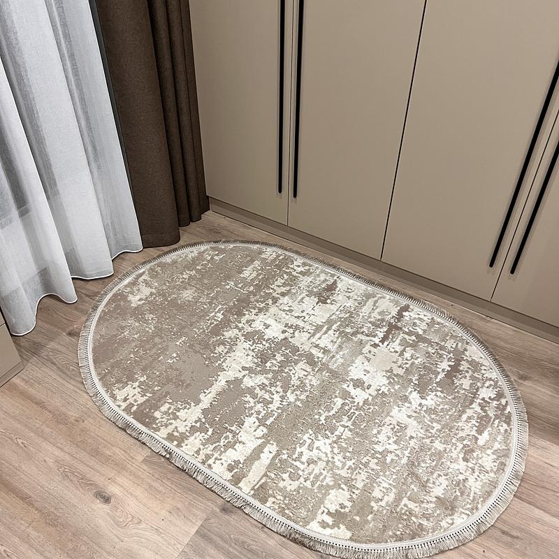 Килим з комбінованим ворсом и термоусадкой Glacia BEIGE 03935A