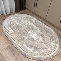 Килим з комбінованим ворсом и термоусадкой Glacia BEIGE 08352A