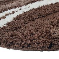 Ворсистий килимок Plush Loop DARK BROWN 8014A