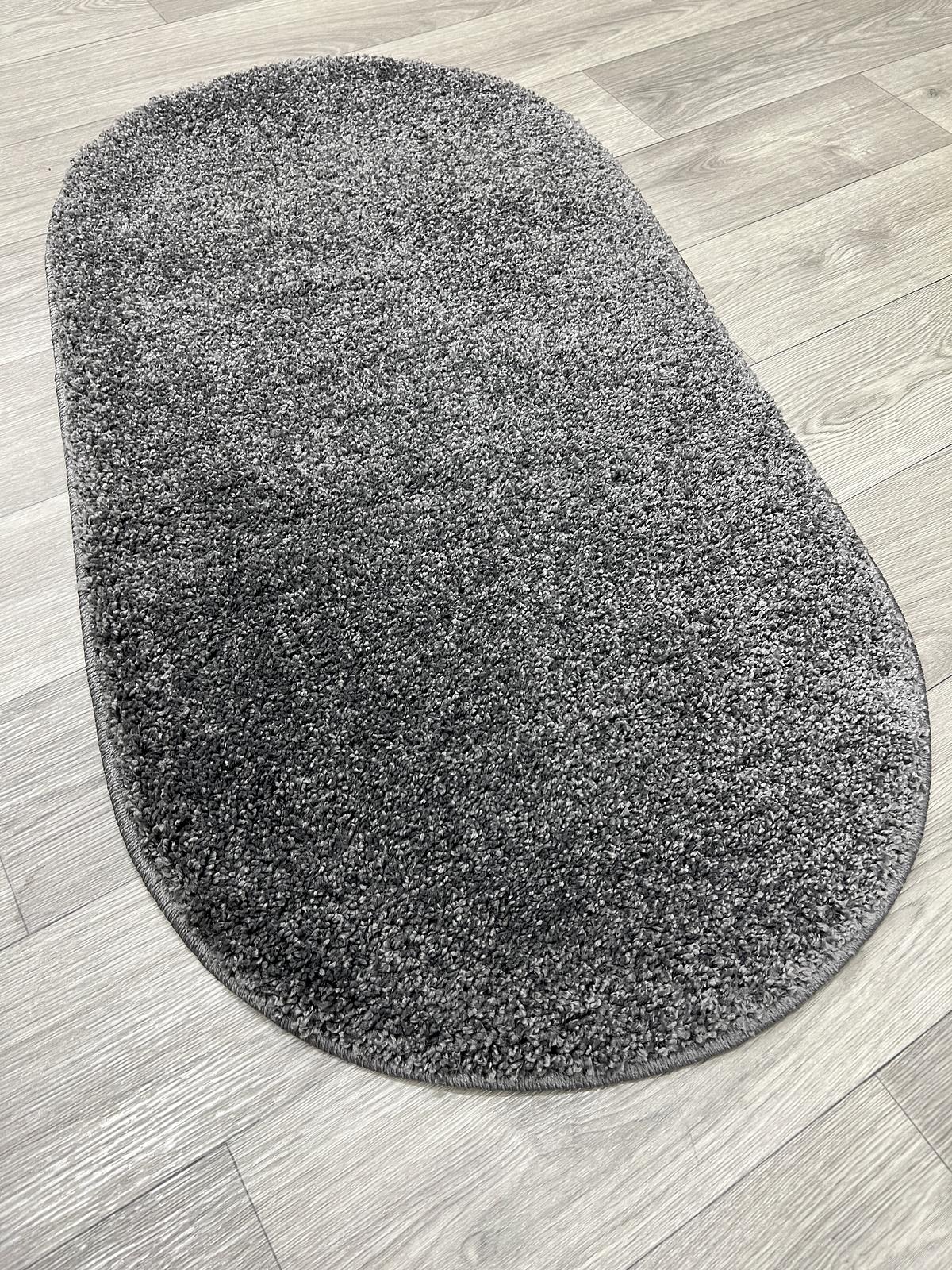 Пухнастий килим Plumeria dark gray 12500/60