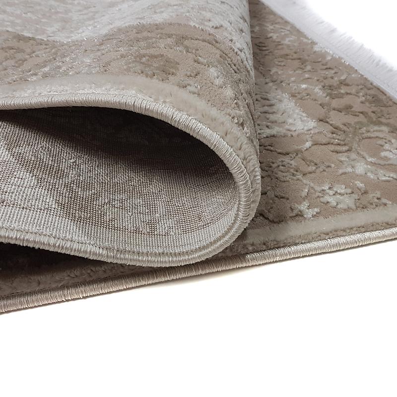 Килим з комбінованим ворсом и термоусадкой Glacia beige 03977A