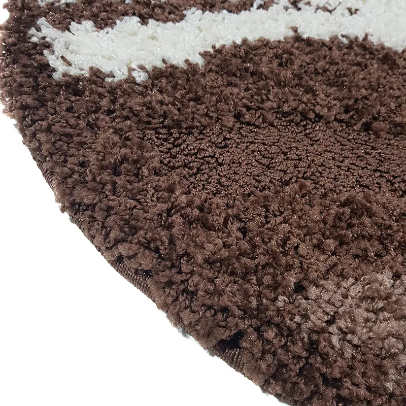 Ворсистий килимок Plush Loop DARK BROWN 8014A