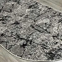 Килим фризе з невисоким ворсом Lumis Gray/Beige 02624B