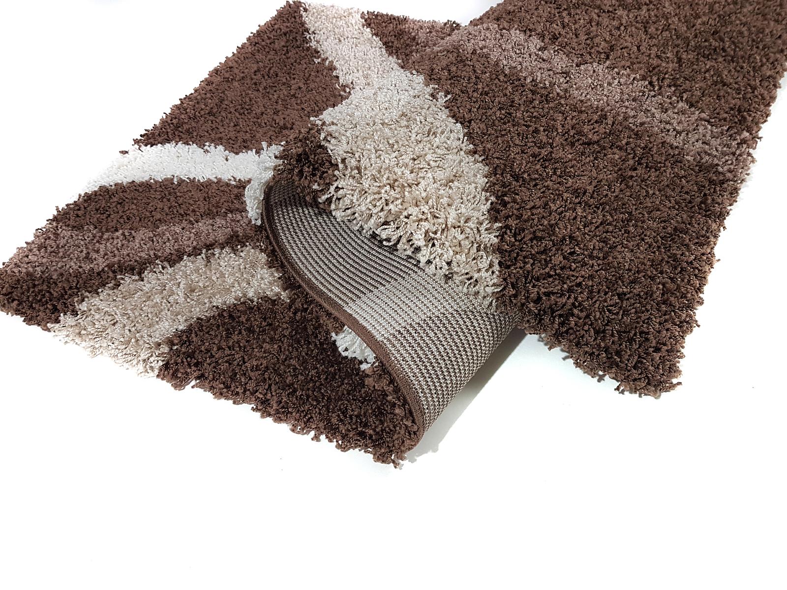 Пухнастий килим Plumis Lux DARK BROWN 7368A