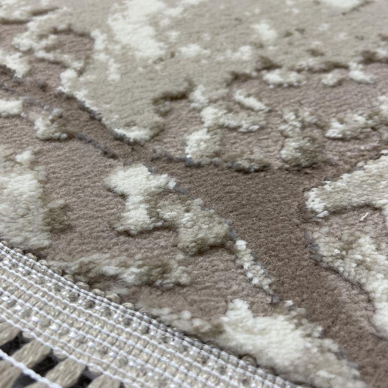 Килим з комбінованим ворсом и термоусадкой Glacia BEIGE 08148A