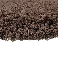 Пухнастий килим Plumis Lux DARK BROWN 6365A