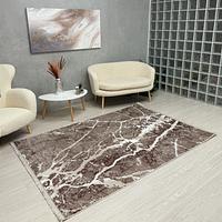 Килим з невисоким ворсом Vortex Бежевий з коричневим 4640A KAHVE / A.KAHVE