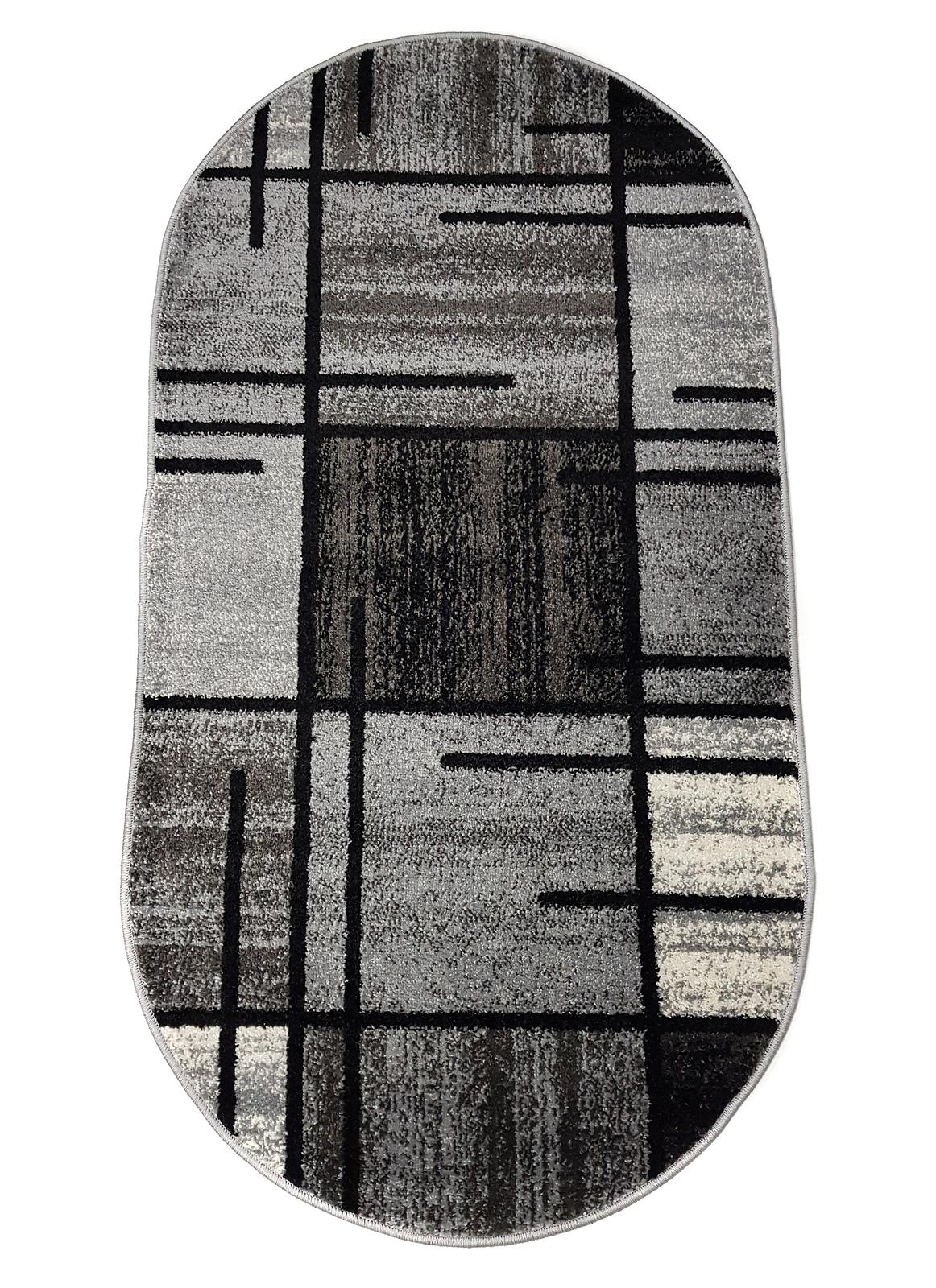 Килим фризе з невисоким ворсом Macio Gray 02239A