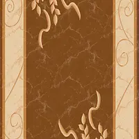 Килим високощільний з художественной стрижкой Elara BROWN 6610A