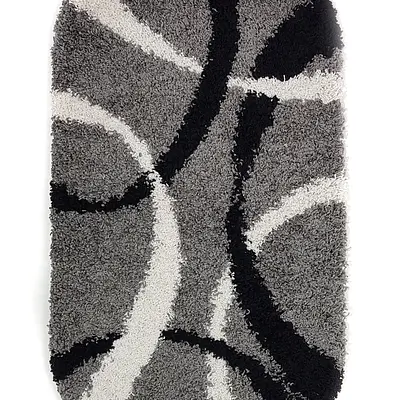 Пухнастий килим Plumis Lux Gray 7368A