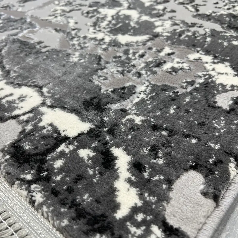 Килим з комбінованим ворсом и термоусадкой Glacia Gray 08148A