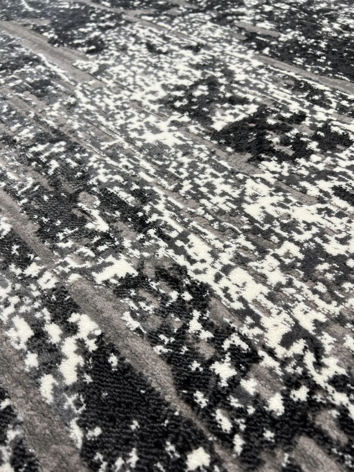 Килим з комбінованим ворсом и термоусадкой Glacia Gray 03648A