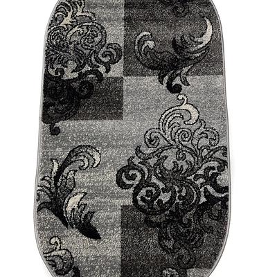Килим фризе з невисоким ворсом Macio Gray 02584A