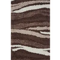 Ворсистий килимок Plush Loop DARK BROWN 8014A