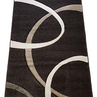 Килим з художньою стрижкою Tropica DARK BROWN D508A