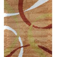 Пухнастий килим Plumis Lux помаранчевий Light Tile 6352A