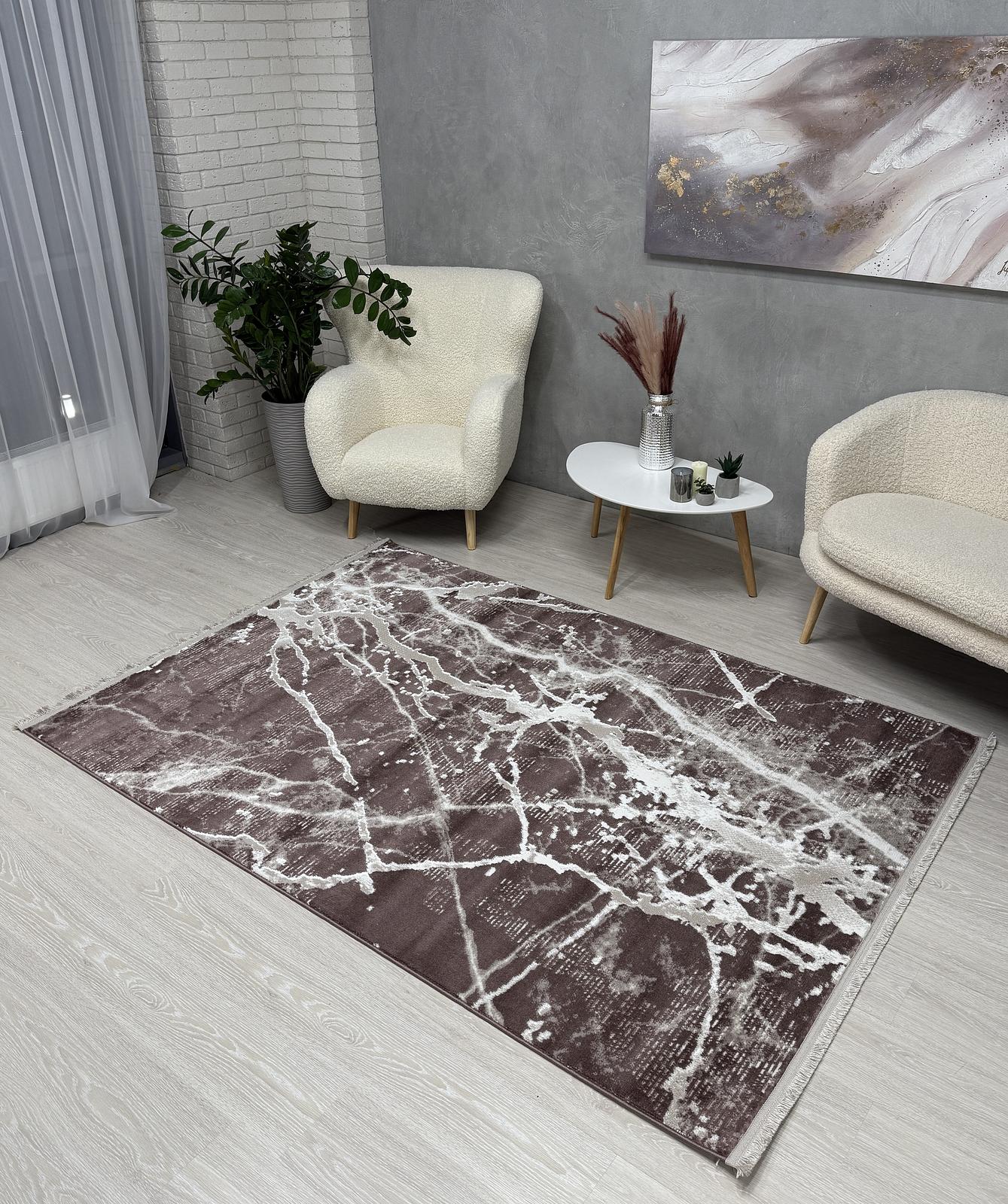 Килим з невисоким ворсом Vortex Коричневий 4640A A.KAHVE / KAHVE