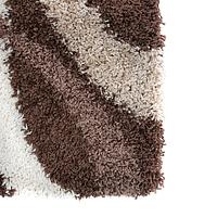 Пухнастий килим Plumis Lux DARK BROWN 7368A