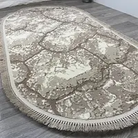 Килим з комбінованим ворсом и термоусадкой Glacia BEIGE 08148A