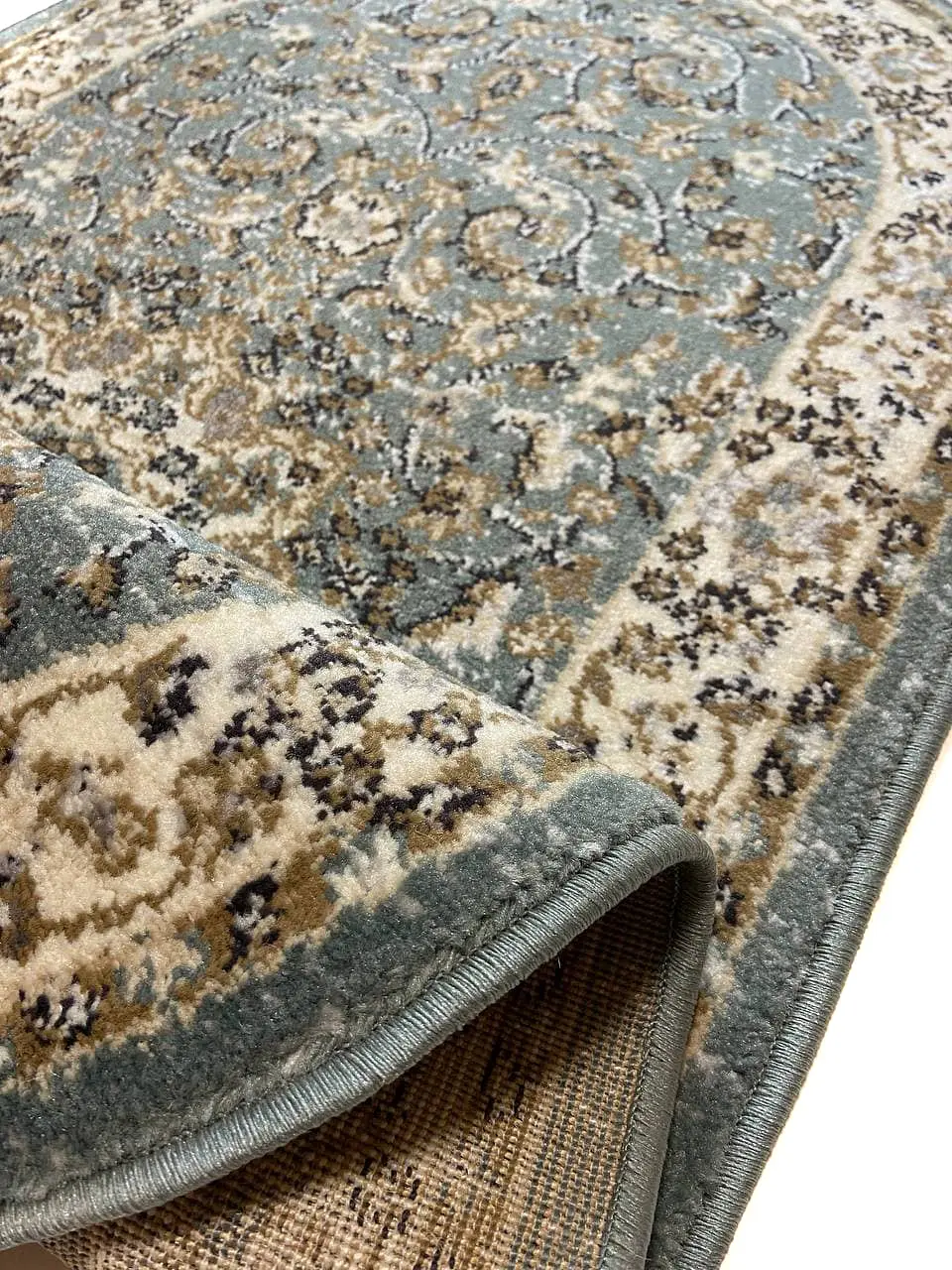 Килим хітсет з невисоким щільним ворсом Luxia BLUE 9473A