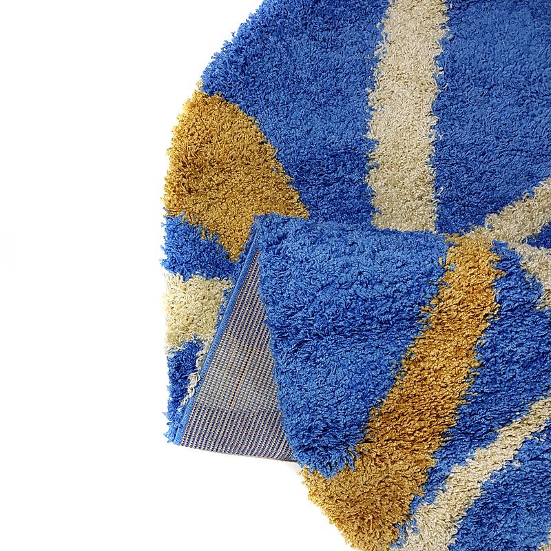 Пухнастий килим Plumis Lux BLUE 7368G