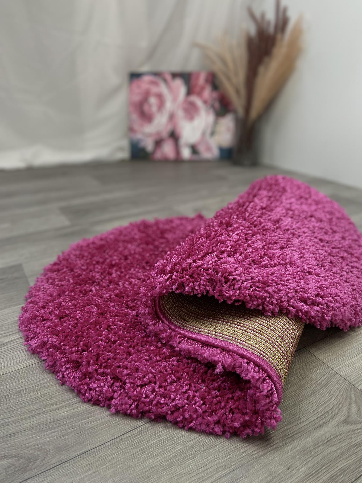 Пухнастий килим Plumis Lux PINK 6365A