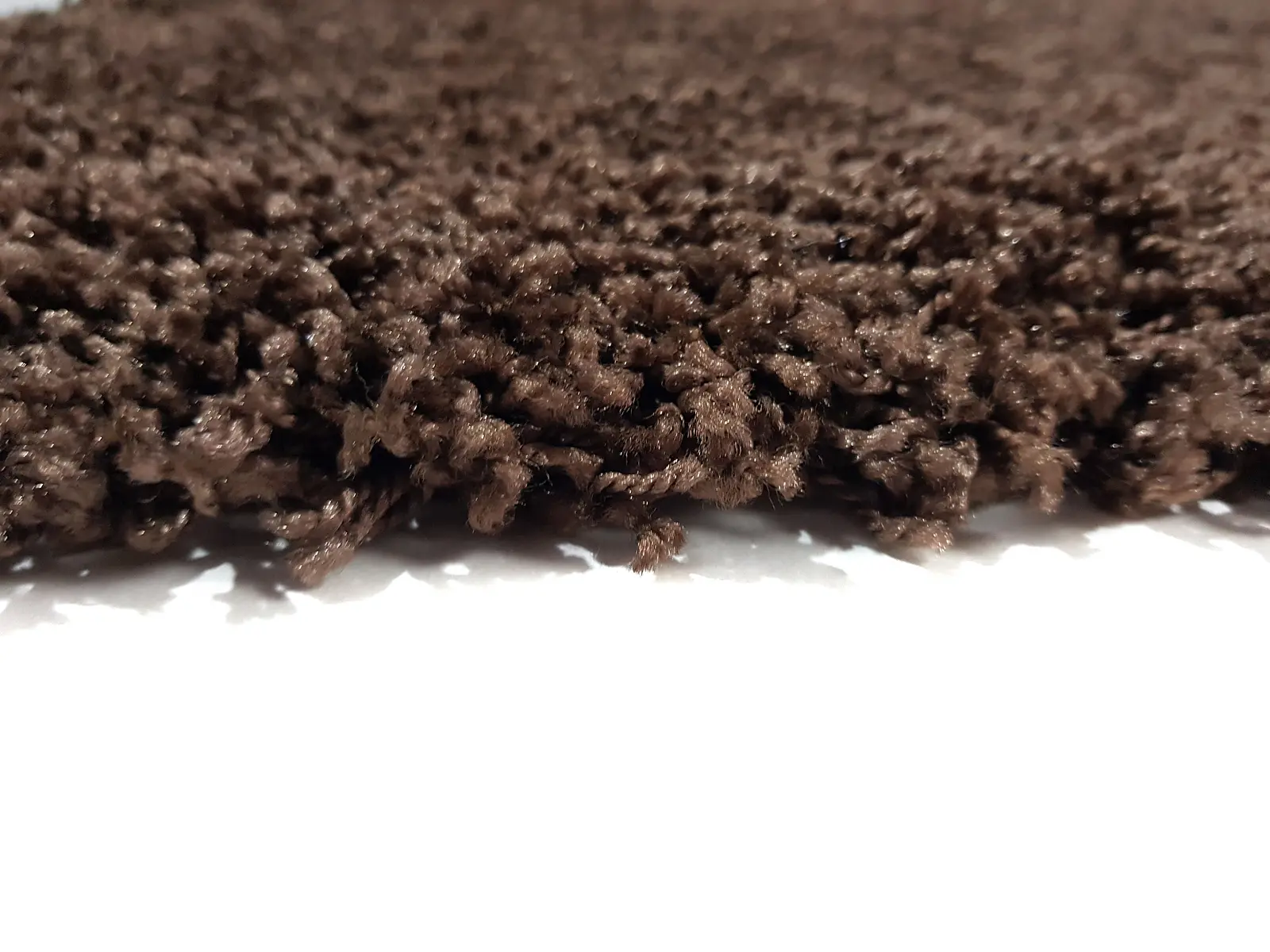 Пухнастий килим Plumis Lux DARK BROWN 6365A